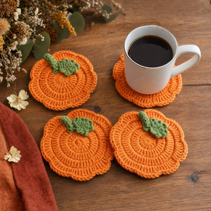 Pumpkin Coaster Set — 8 Coasters That Build a 3D Pumpkin